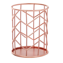 Load image into Gallery viewer, Rose Gold Brush Holder
